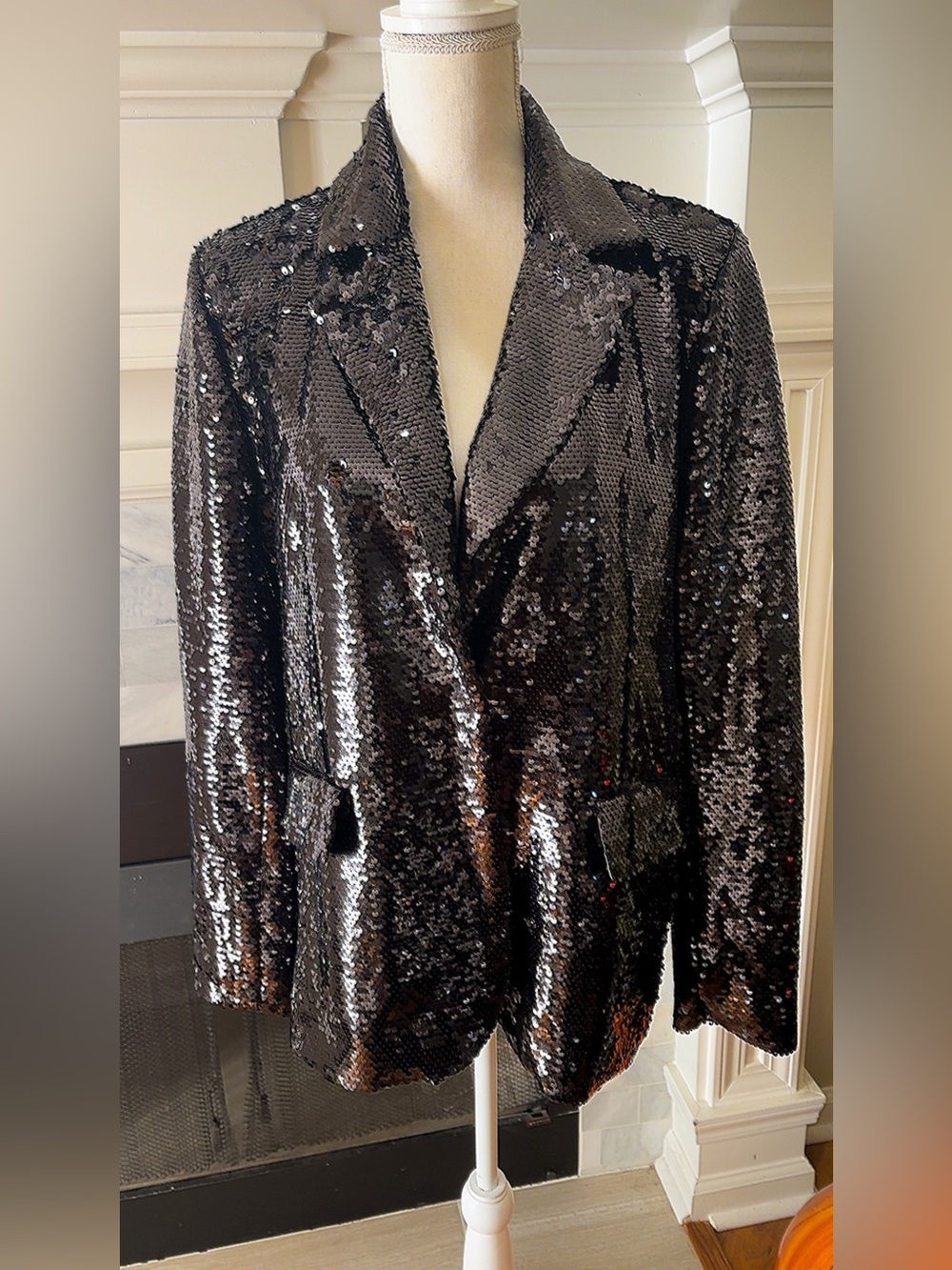 NWT Black Sequin Blazer